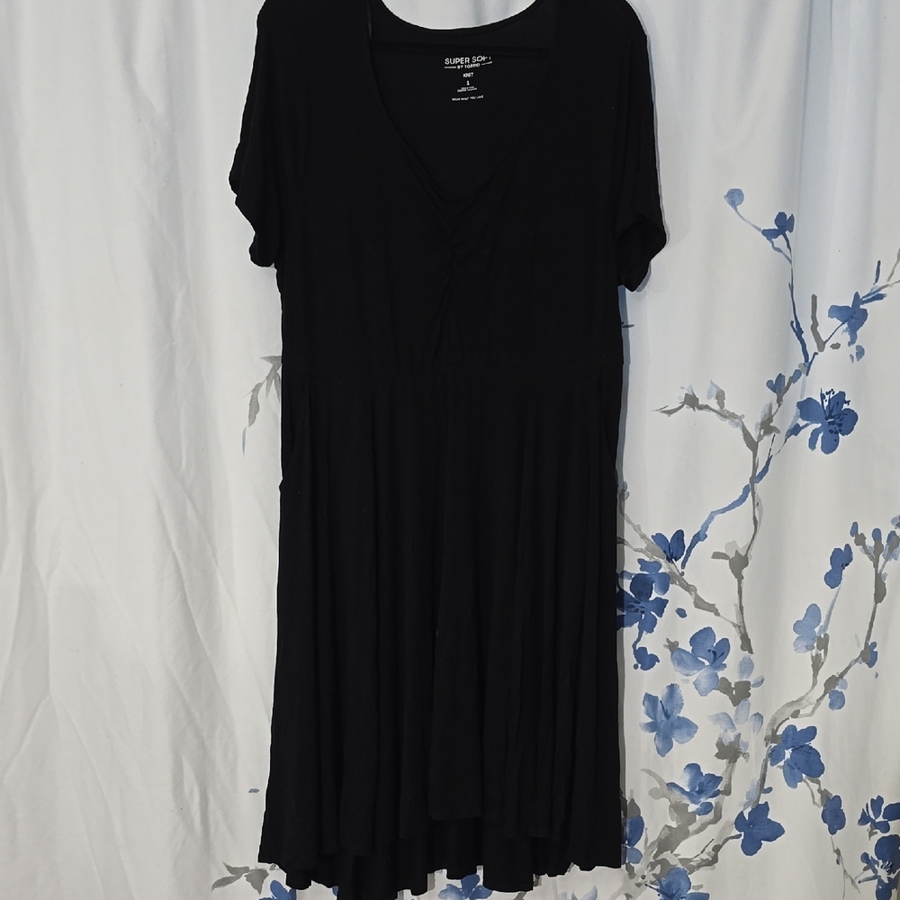 Torrid Elegant Black High Low Dress